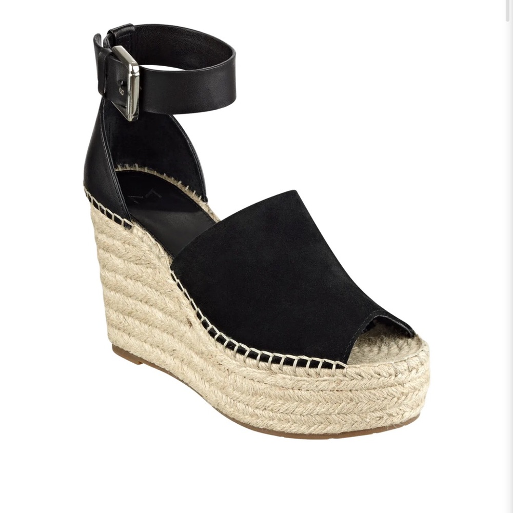 Marc Fisher Black Wedges